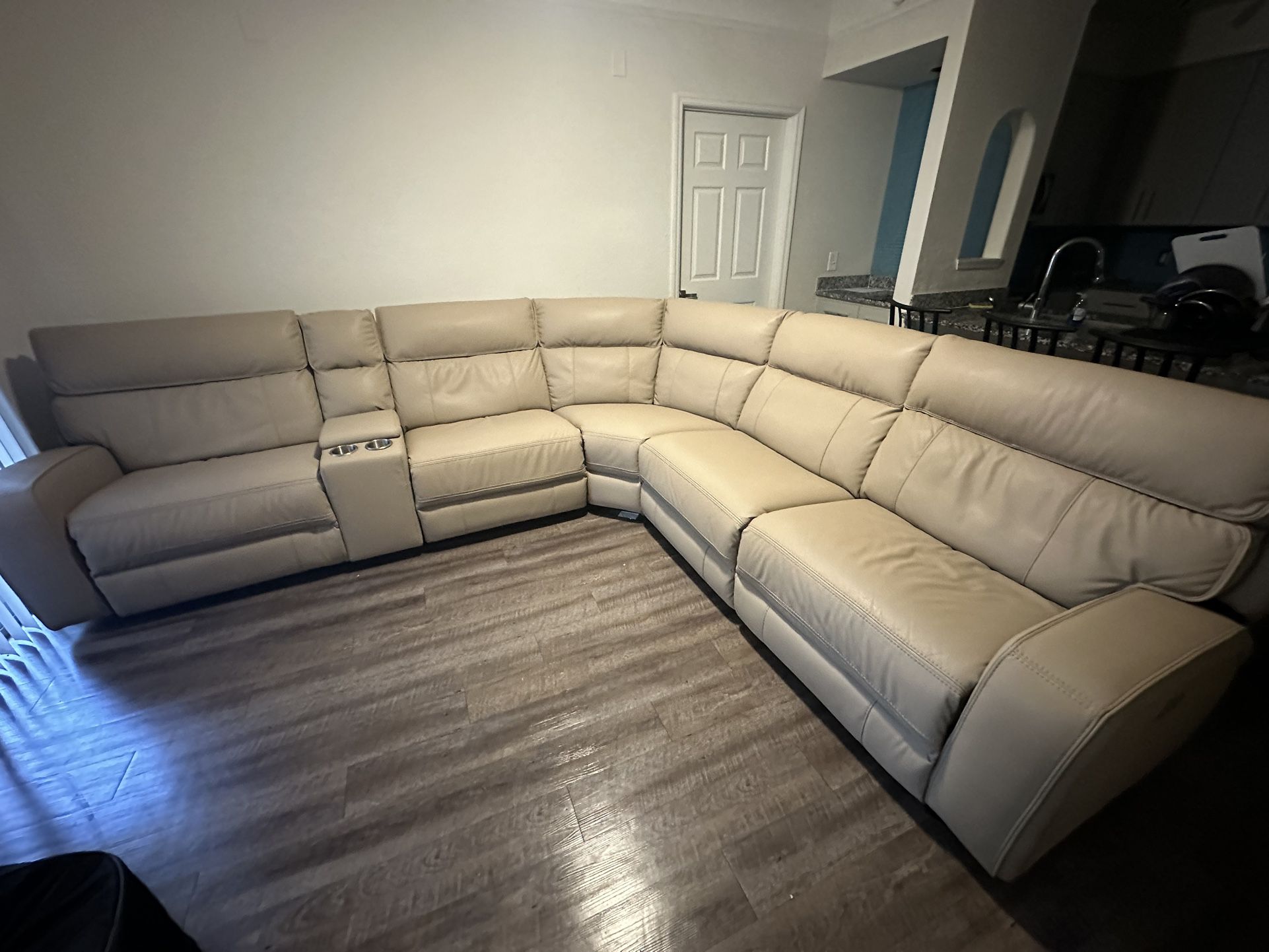 Leather Couch W/ Recliners