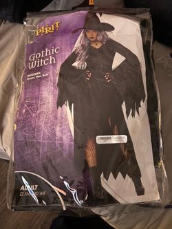 gothic witch  includes dress hat belt