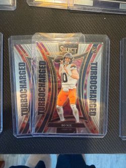 2 Bo Nix 2024 Select Turbocharged Rookie Card