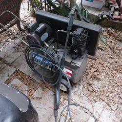 Air Compressor With Hose And Air Chuck