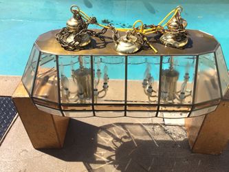 Brass / double candelabra chandler