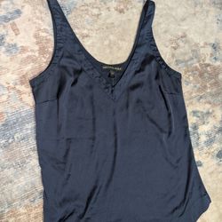 Saks Fifth Avenue Deep Blue Silk Tank Top. Size S