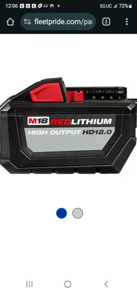 Biggest Milwaukee Battery HD 12 Red Lithi $100 Nothimg Lower