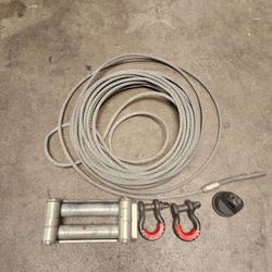 Warn 7/16 x 90 Galvanized Aircraft Steel Winch Rope Wire Replacement 