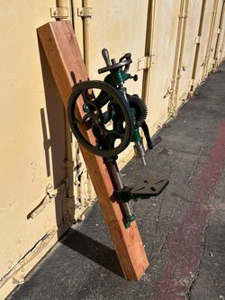 Antique Canedy-Otto Post-Mount Blacksmith Drill Press