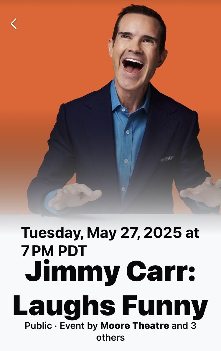2 Tickets To Jimmy Car’s Sold Out Show!