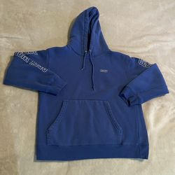 Obey Hoodie Men Medium Blue Sweatshirt Pullover Sweater Streetwear Skateboarding