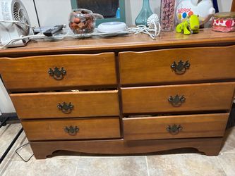 vintage solid wood bedroom set 3 pc