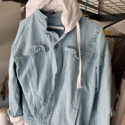 StreetPit Teal Jean Hoody