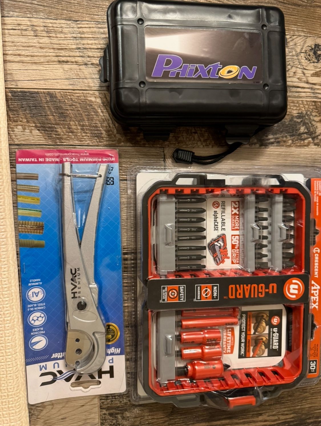 Crescent Apex u-GUARD 1/4-in x Impact Driver Bit, Flashlight 3000 Lumen And Tube Cuter