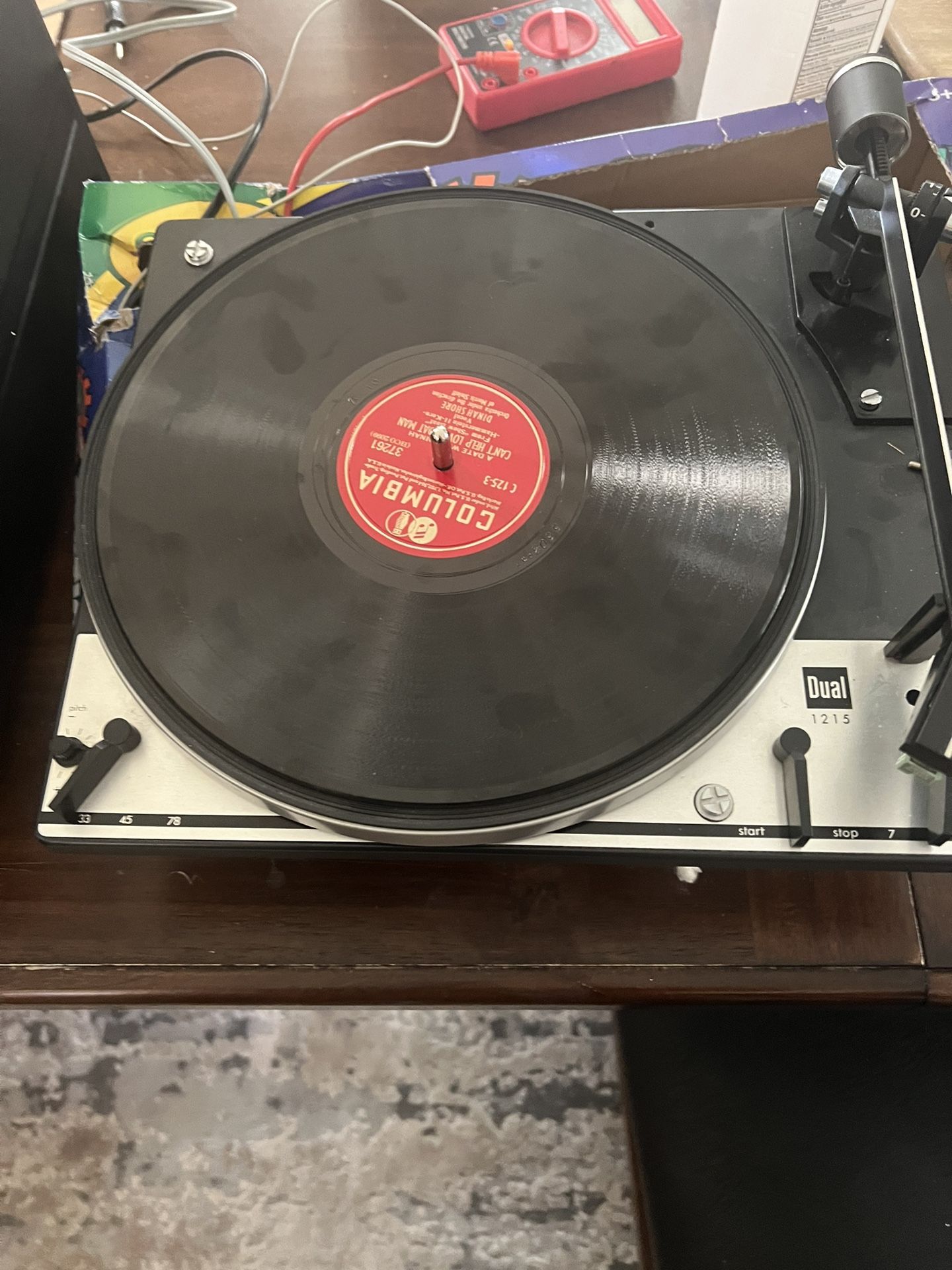 Dual 1215 Turntable; With Kenwood Receiver And Polk Speakers for Sale
