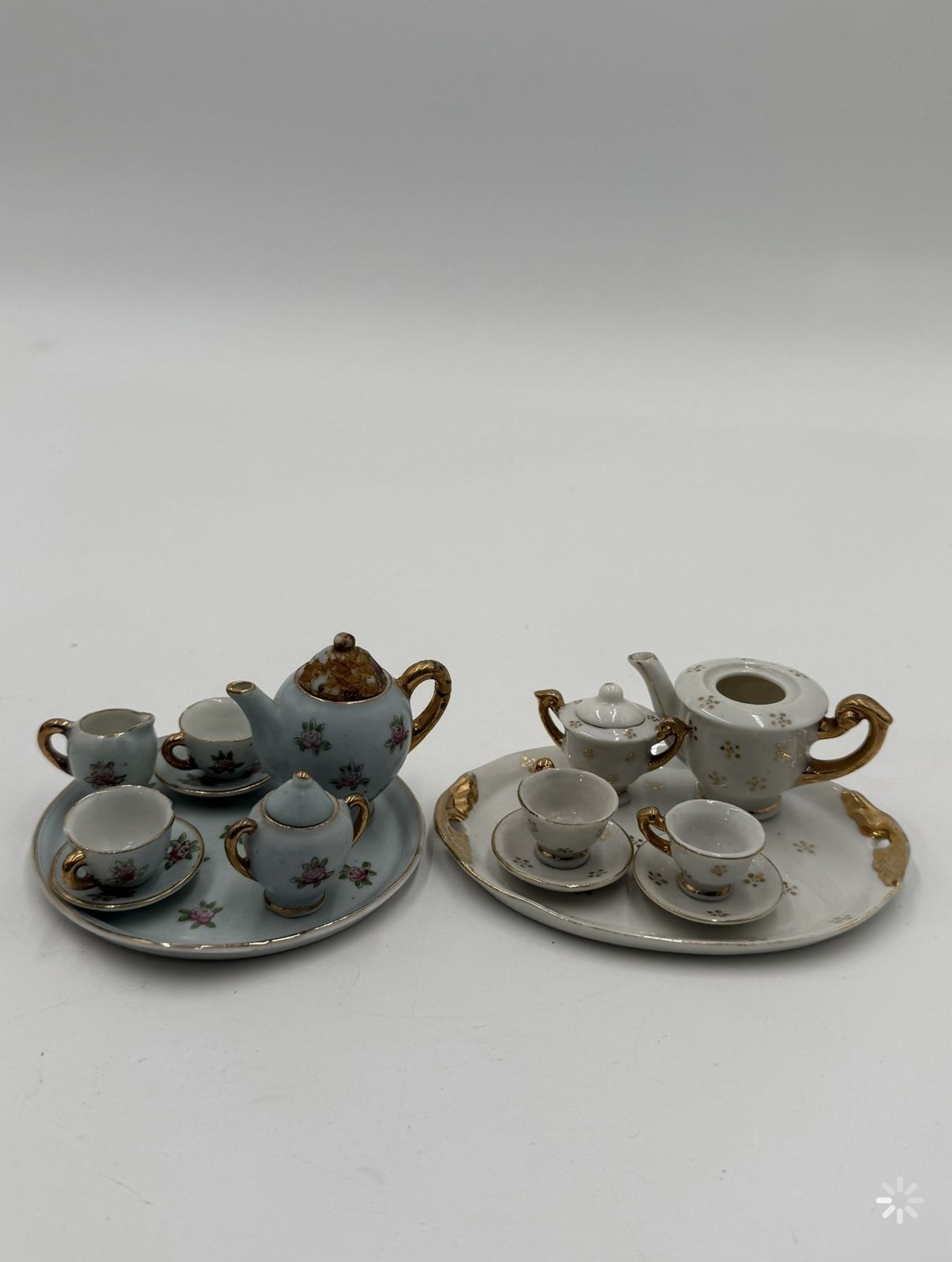 Vintage Child’s Ceramic Miniature Tea Sets from Japan collectibles 