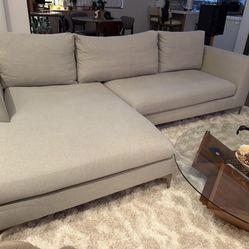 Interior Define Warm Gray 2 Piece Sofa
