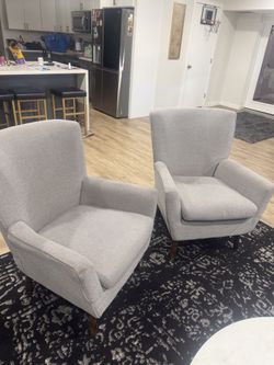 2 accent modern chairs