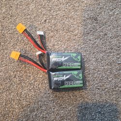 2 4s Ovonic 1300 100c mAh lipo battery