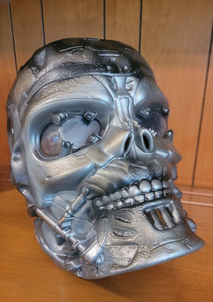 TERMINATOR Salvation T-600 Robot Mask Costume Toy Adjustable Fit Halloween Dress Up !!