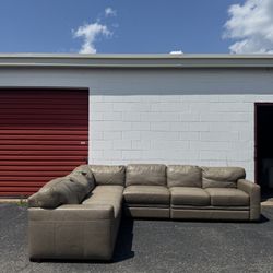 Leather Sectional Couch Sofa
