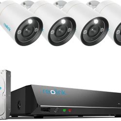Set Of 4 Security Cameras - 12MP UHD Video - 2TB Storage