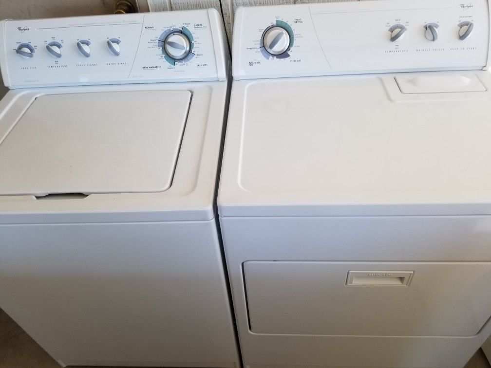 Whirlpool washer And Dryer