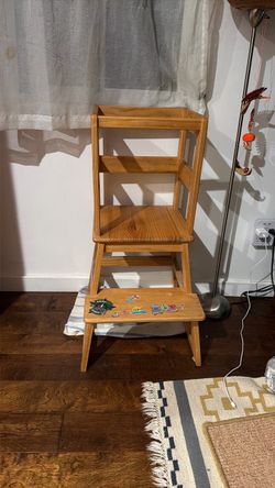 Wooden Kids Learning Tower Step Stool