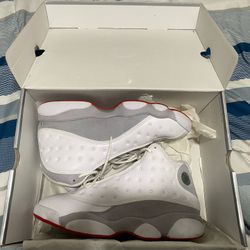 Air Jordan 13 Retro (White/True Red-Wolf Grey)