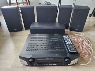 5.1 Surround Sound Home Theater (4 Sony Speakers W/ Center Channel & Sub, Marantz Receiver)