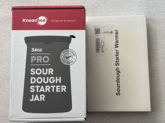 Sourdough Starter Jar and feeder w/Warmer - unused