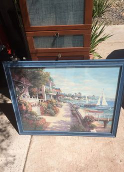 Framed beach art