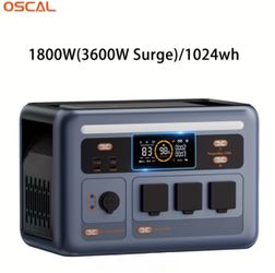 Portable Power Station 1800 watts New in Box Oscal PowerMax