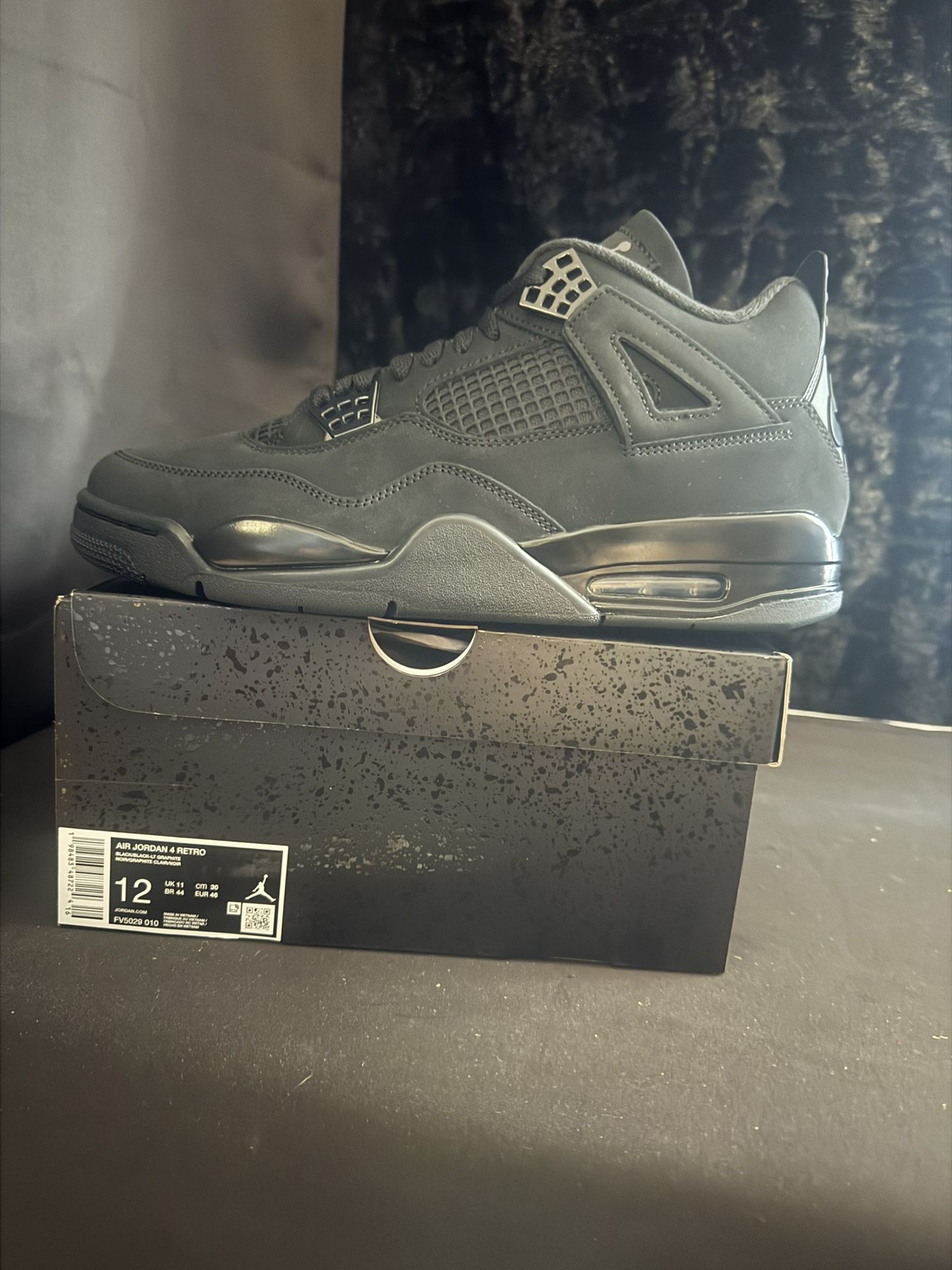 Jordan 4 Black Cat Size 12