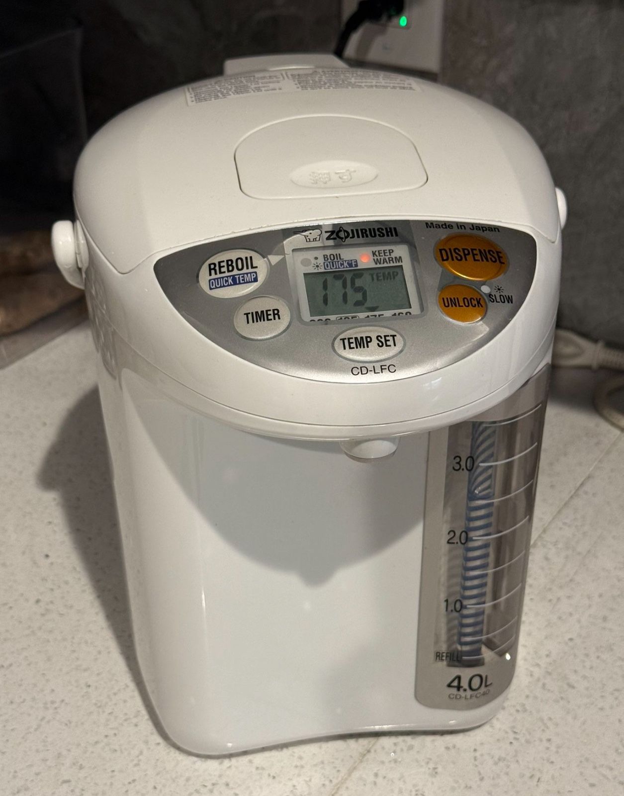 Zojirushi Water Boiler and Warmer, 135 oz/4.0 L