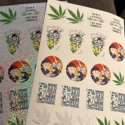 Waterproof Holographic Custom Stickers 