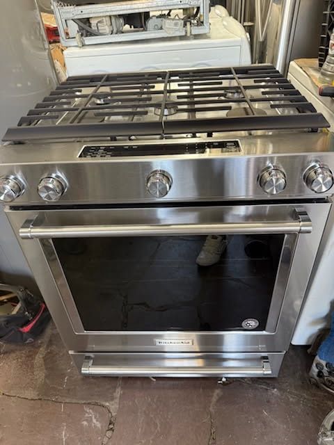 Kitchen Aid Convention Slide In Gas Burners Stainless Steel