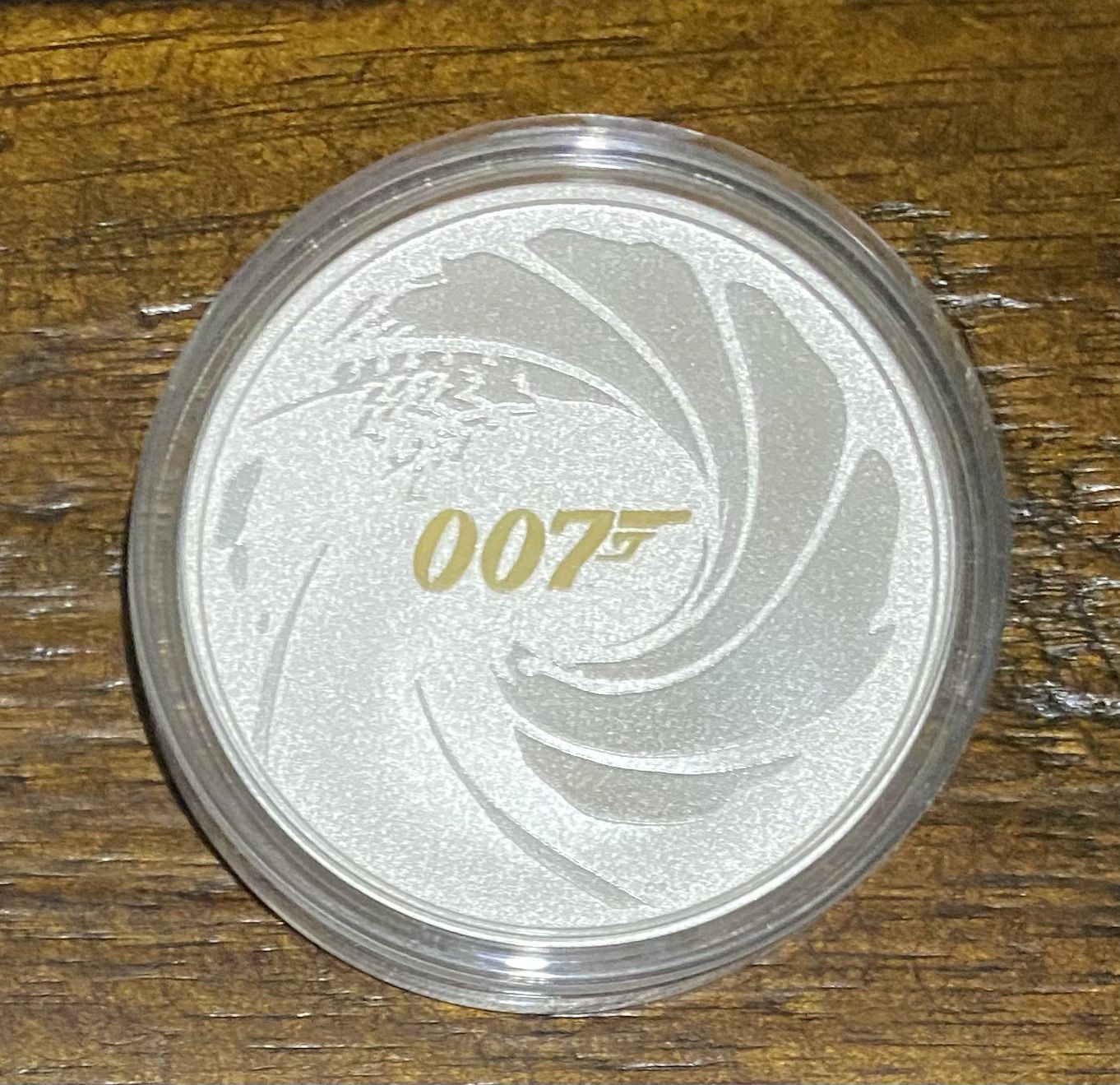 James Bond 007 Limited Edition Gold Logo Perth Mint Silver Coin 1oz - New, Mint