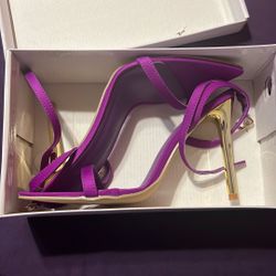 Purple Pointed Toe Heel
