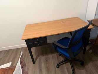 Desk with chair