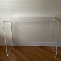 Acrylic Console Table Clear Acrylic End Table 38x15x29 Inch
