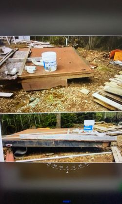 Steel truck bed frame.