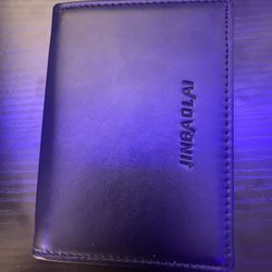 Black Leather Wallet Card Holder