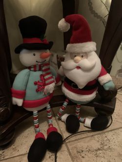 Snowman and Santa