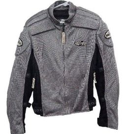 Joe Rocket ballistic armored motorcycle Jacket women’s xs extra small silver and black