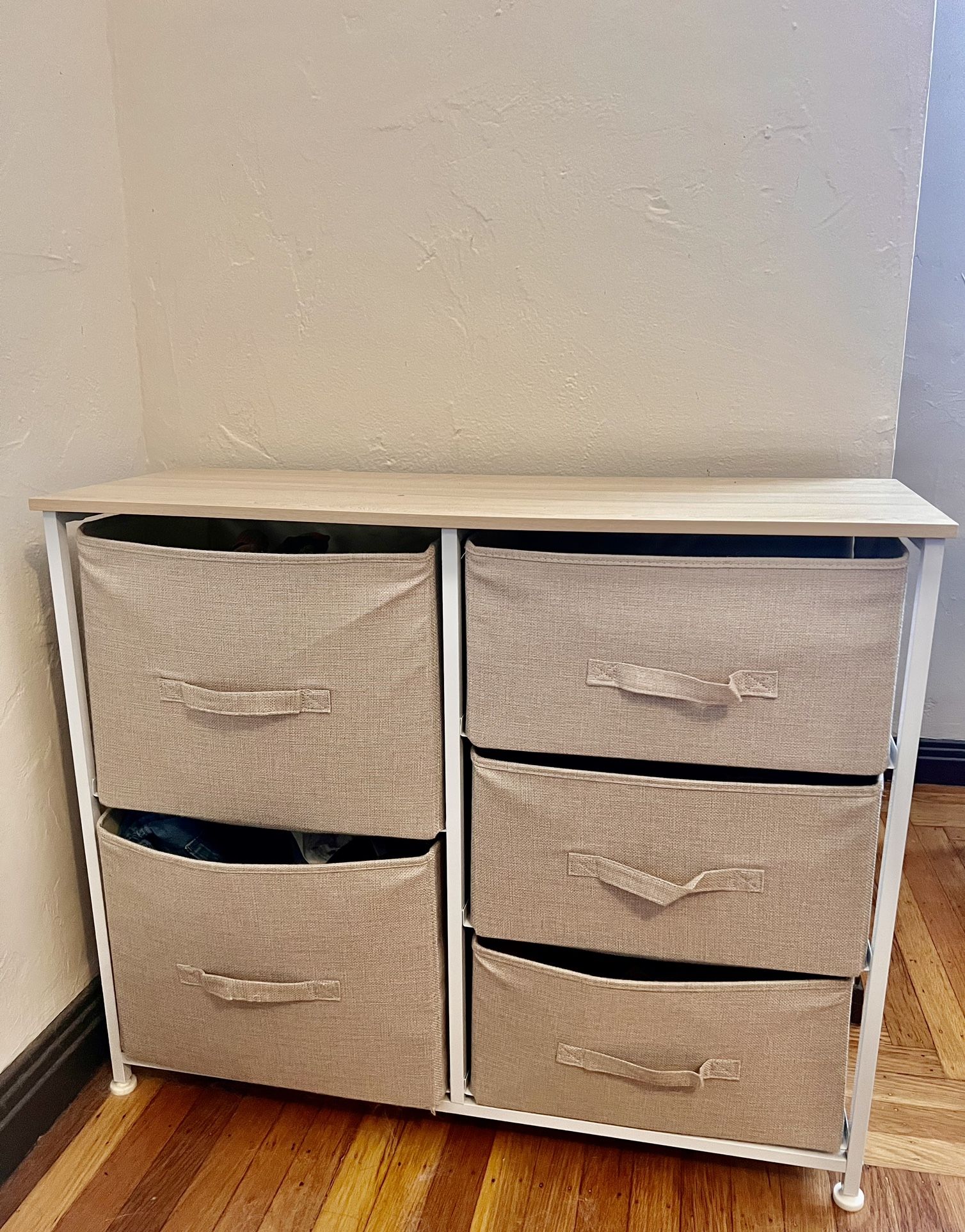 5 Drawer Fabric Storage Unit 