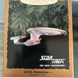Hallmark 1996 Star Trek, the next generation, the USS Enterprise