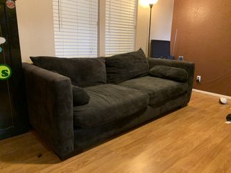 Sofa set with single chair, it’s dark blue, no pets
