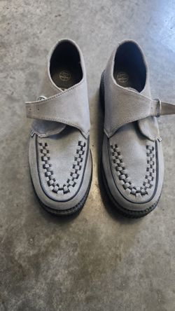T.U.K Grey Buckle Viva Low CreeperSize 8 M / 10 W