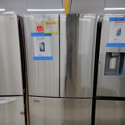 New Scratch And Dent Samsung 36in French Doors Refrigerator Stainless 6-months Warranty 