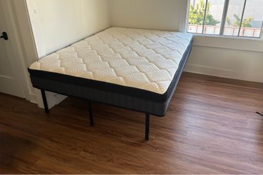 Queen Mattress + Frame (price negotiable)