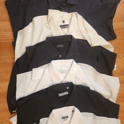 Men's Dress Shirts Long Sleeve Sz XXL 