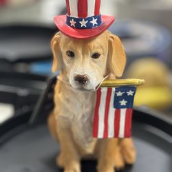 Patriotic dog decor