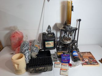 Ponsness/Warren Silver ST 800C Shotshell Reloader Press w/ Bushings & Accessories
